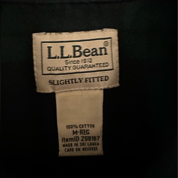 LL Bean Flannel Shirt Medium - Picture 2 of 2